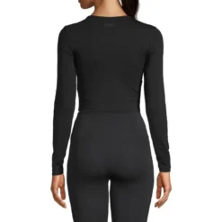 Crop Long Sleeve, Black