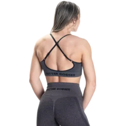 Curve Scrunch Bra, Black Melange