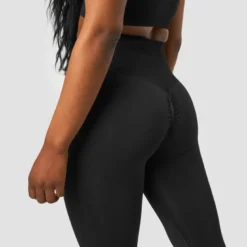 Define Seamless Scrunch Tights, Black