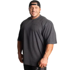 Division Iron Tee, Dark Grey Melange