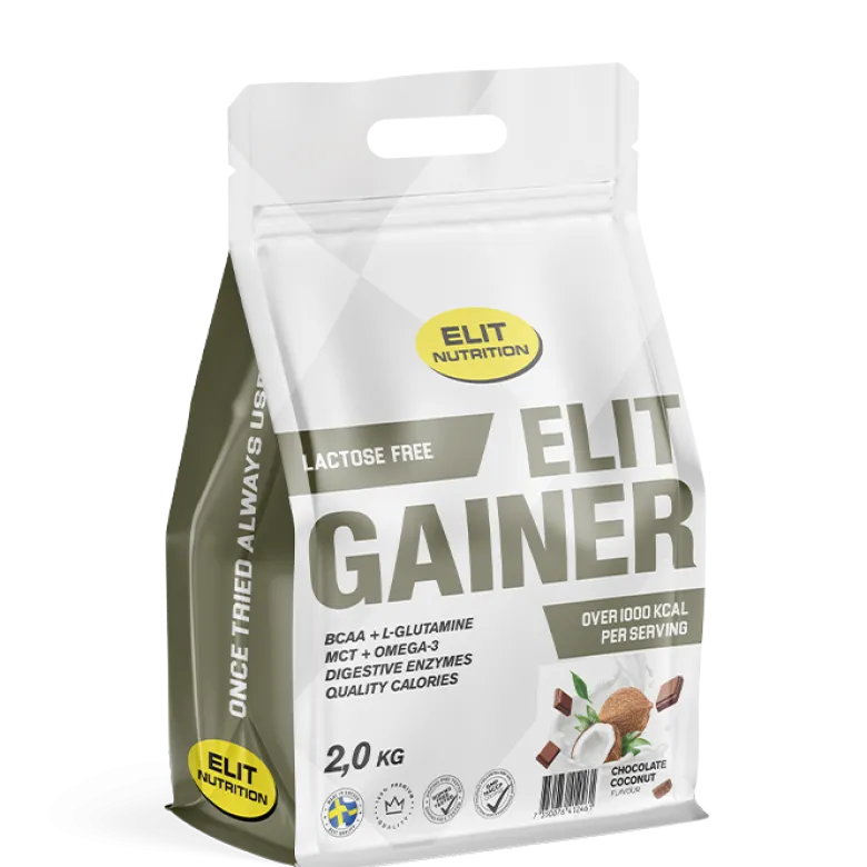 ELIT GAINER - Lactose free, 2000 g, Chocolate Coconut