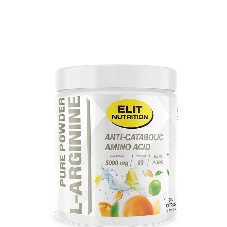 ELIT 100% Pure Powder L-arginine, Citrus, 300 g