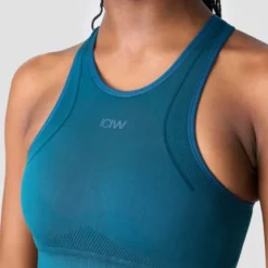 Endurance Seamless Sports Bra, Teal