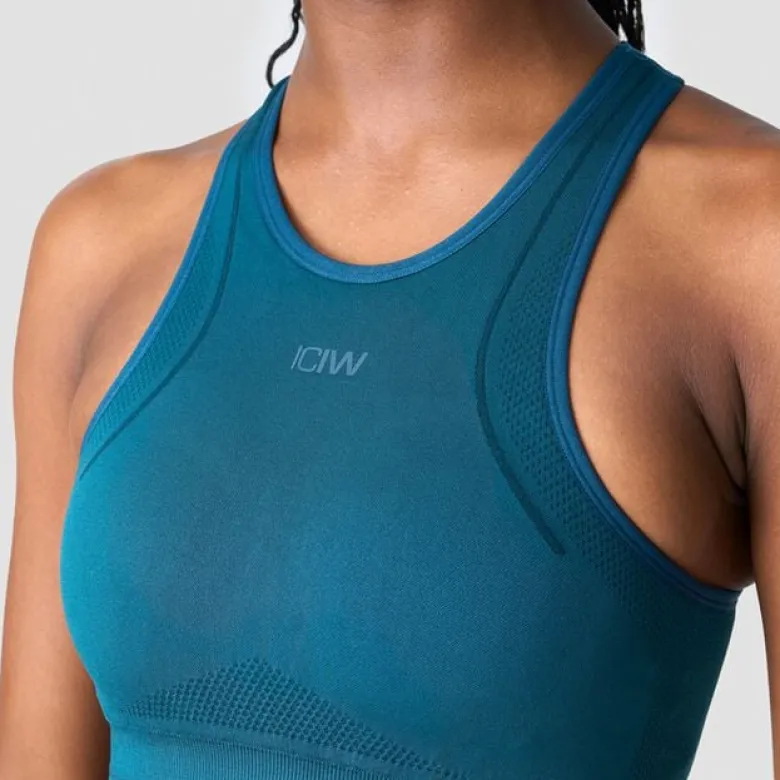 Endurance Seamless Sports Bra, Teal