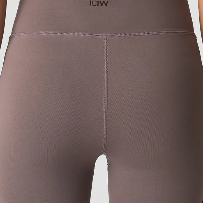 Essence Seamless Fold Over Flared Pants, Dusty Brown