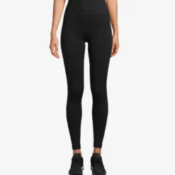Essential Block Seamless High Waist Tights, Black