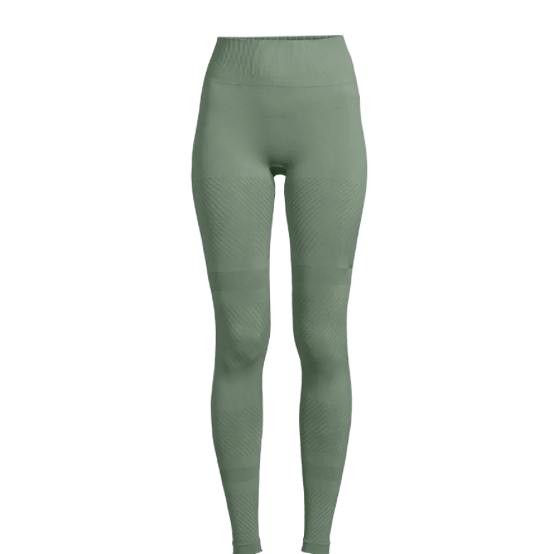 Essential Block Seamless High Waist Tights, Dusty Green