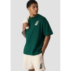 Everyday Oversized T-shirt Print, Northen Green
