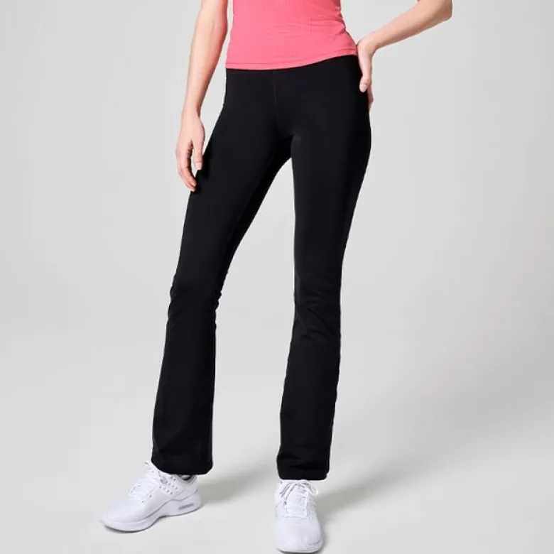 Flare High Waist Pant, Black