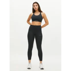 Flattering Curved High Waist Tights, Black