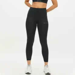 Flattering Curved High Waist Tights, Black