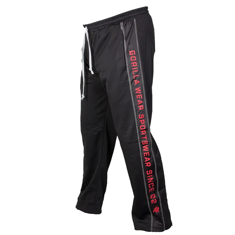 Functional Mesh Pants, Black/Red