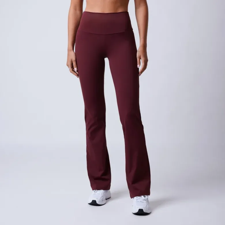 Fuse Flared Tights, Dark Red