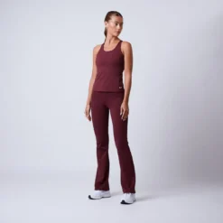Fuse Flared Tights, Dark Red