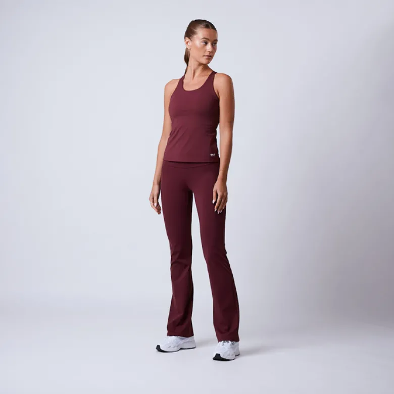Fuse Flared Tights, Dark Red