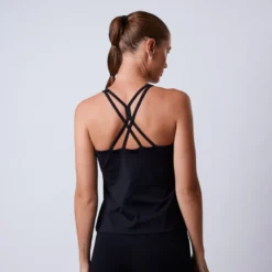 Fuse Singlet 2 in 1 Top, Black