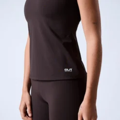 Fuse Singlet 2 in 1 Top, Coffee