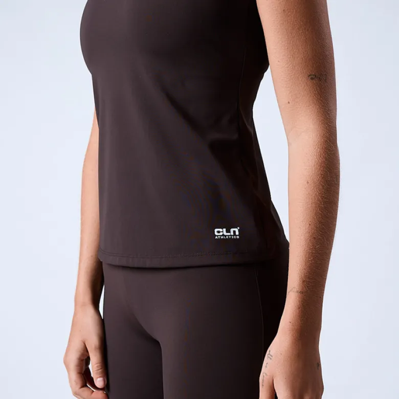 Fuse Singlet 2 in 1 Top, Coffee