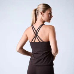 Fuse Singlet 2 in 1 Top, Coffee