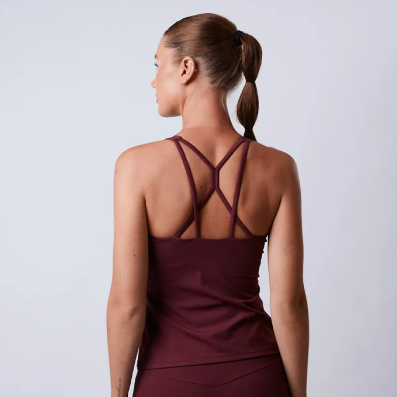 Fuse Singlet 2 in 1 Top, Dark Red