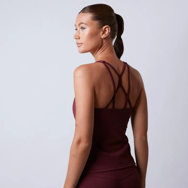 Fuse Singlet 2 in 1 Top, Dark Red