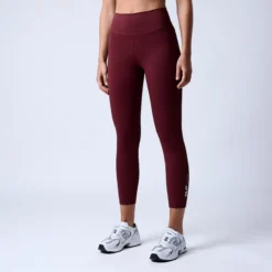 Fuse V-shape 7/8 tights, Dark Red