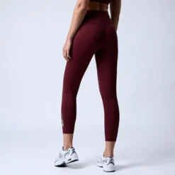 Fuse V-shape 7/8 tights, Dark Red