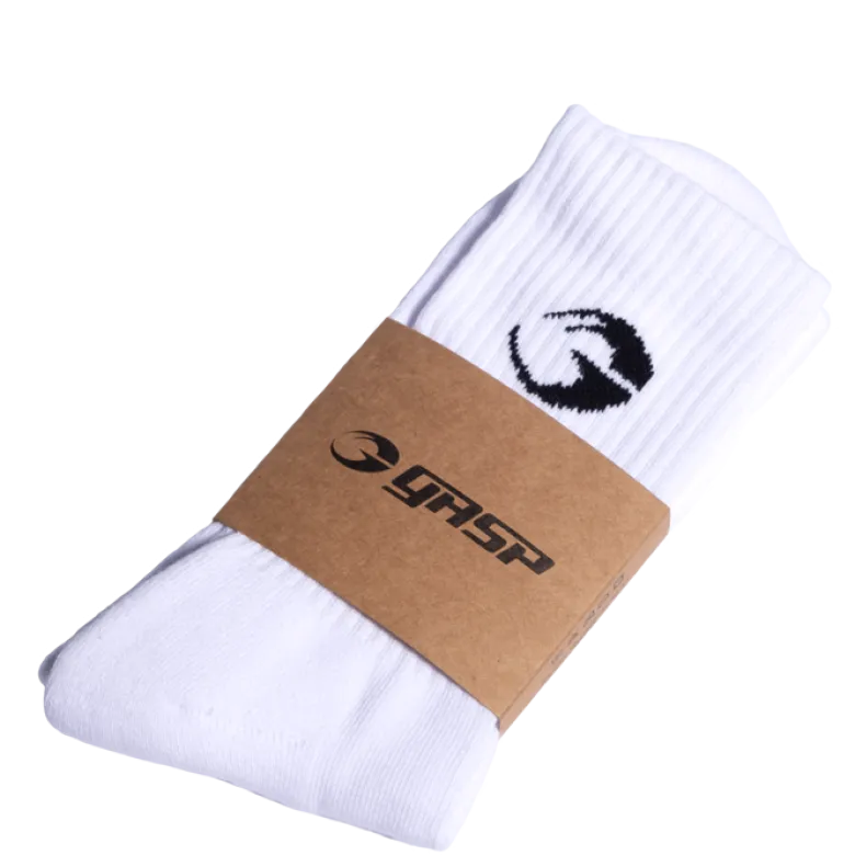 Gasp Crew Socks 1-pack, White