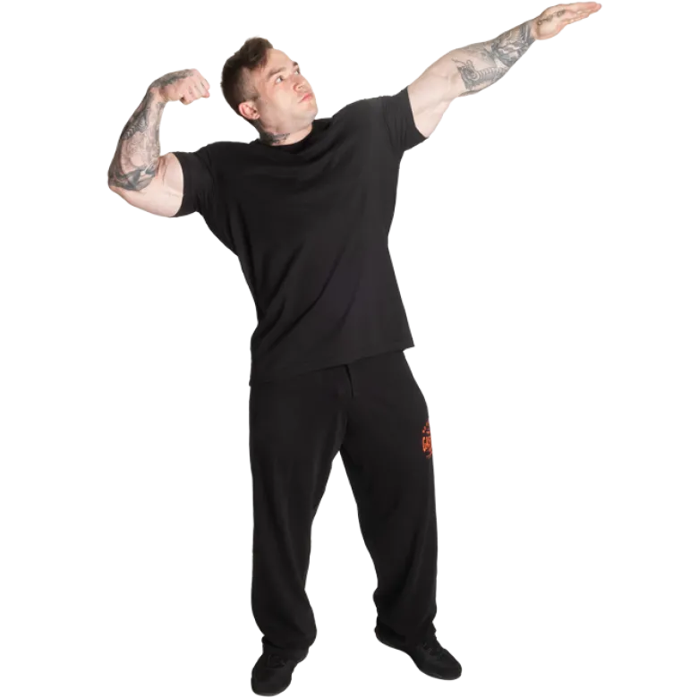 Gasp Inc Sweatpants, Black/Flame