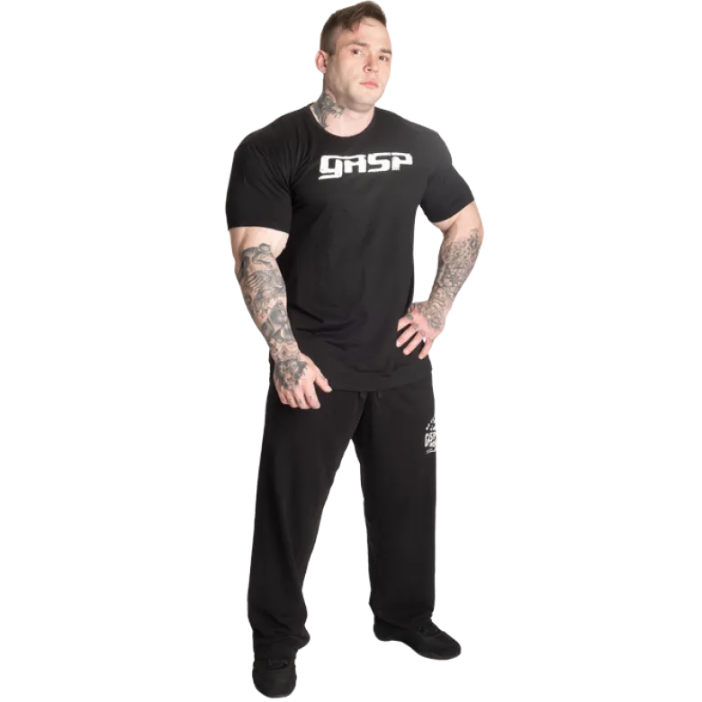 Gasp Inc Sweatpants, Black/White