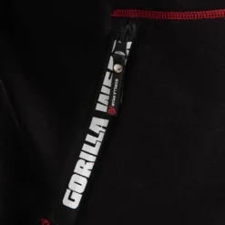 Georgia Zipped Hoodie, Black