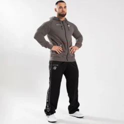 Georgia Zipped Hoodie, Grey