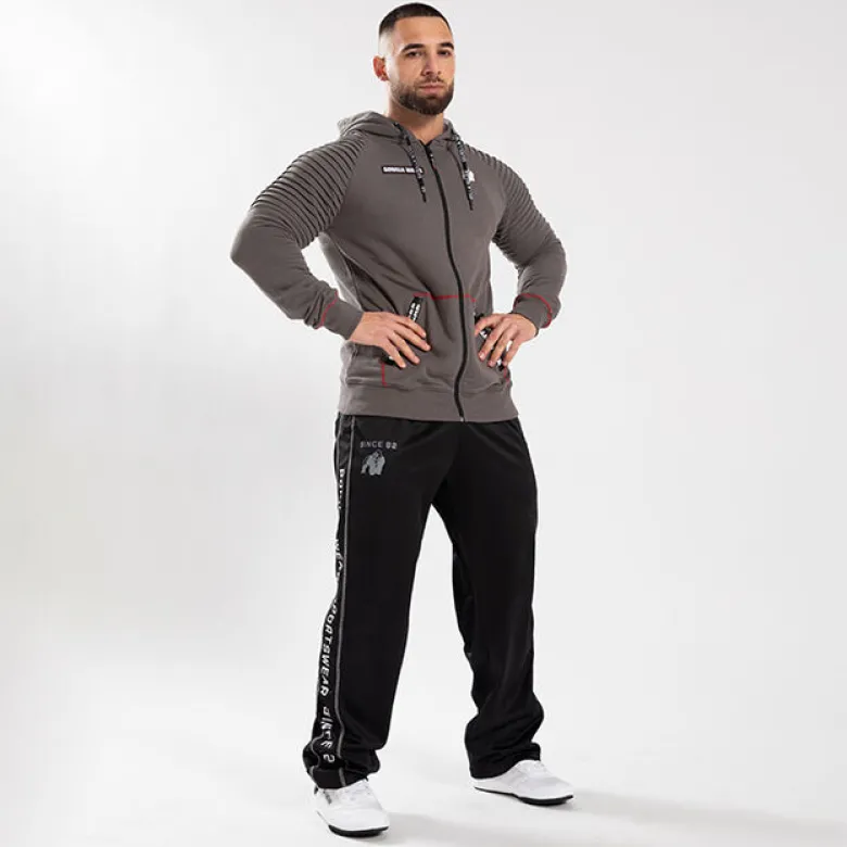 Georgia Zipped Hoodie, Grey
