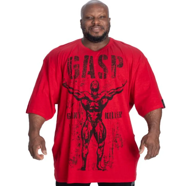 GK Slub Iron Tee, Washed Chili Red