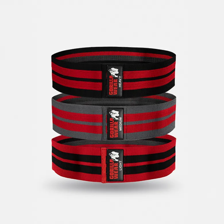 Glute band 3-pack Svart Rød Grå