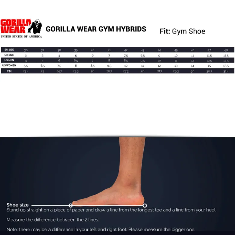 Gorilla Wear Gym Hybrids, White