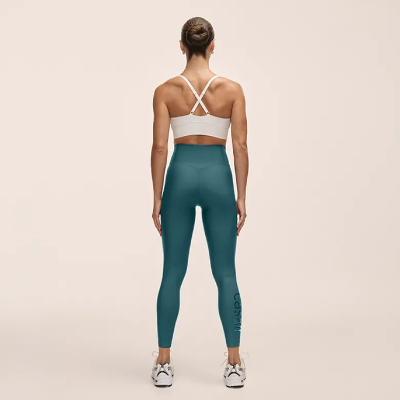 Graphic High Waist Tights Ocean Teel