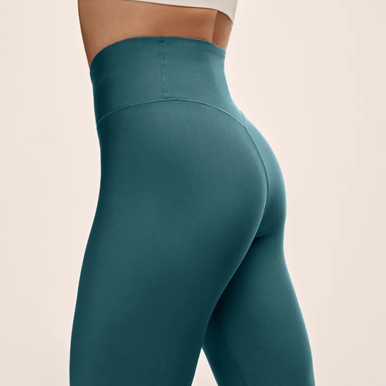 Graphic High Waist Tights Ocean Teel