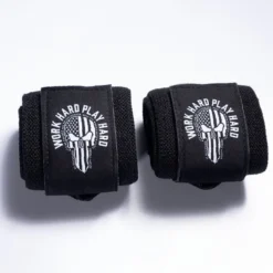 Hardcore Wrist Wraps 18 inch, Black/White