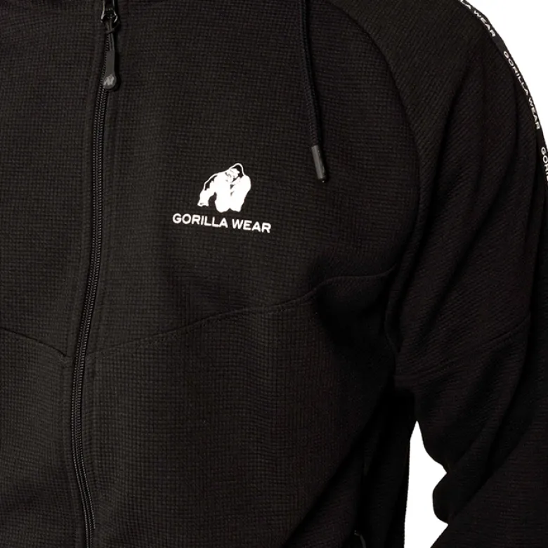 Harvey Hooded Track Jacket, black