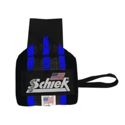 Heavy Duty Rubber Reinforced Wrist Wraps 45 cm Svart/Blå