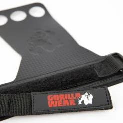 3-Hole Carbon Lifting Grips, Black
