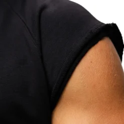 Huntley Sleeveless Hoodie, black