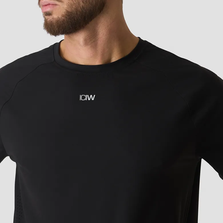 Ignite Relaxed Raglan T-shirt, Black