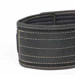 4 Inch Nylon Belt, black/gold