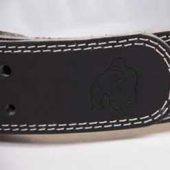 4 Inch Padded Leather Belt, black