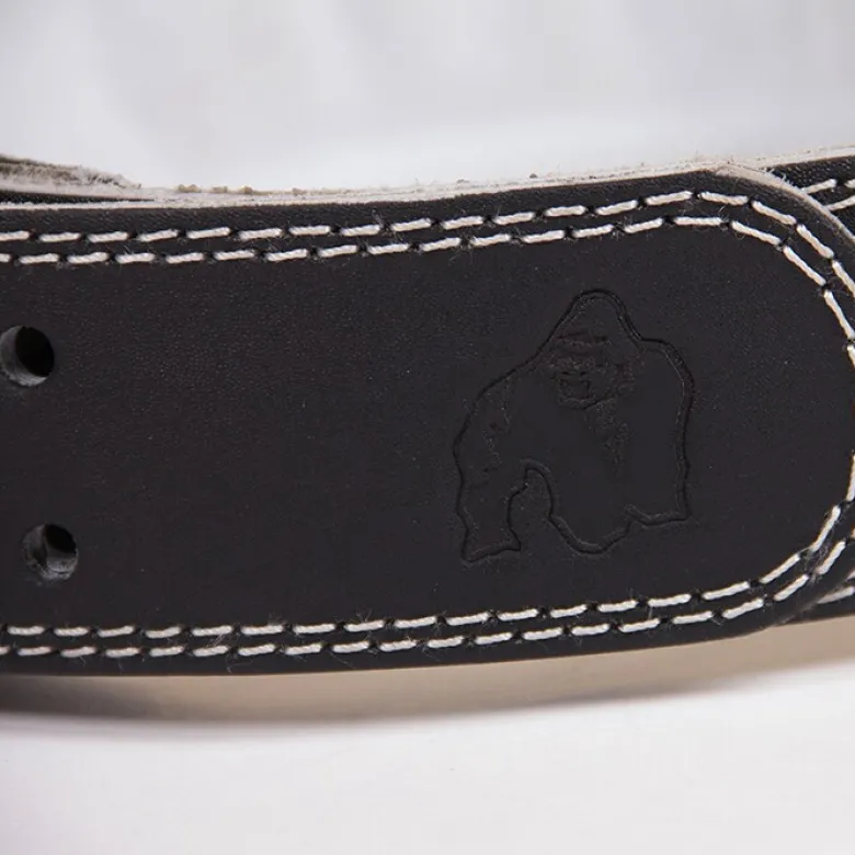 4 Inch Padded Leather Belt, black