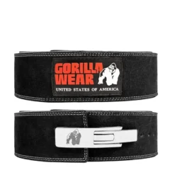 4 Inch Powerlifting Lever Belt, Black
