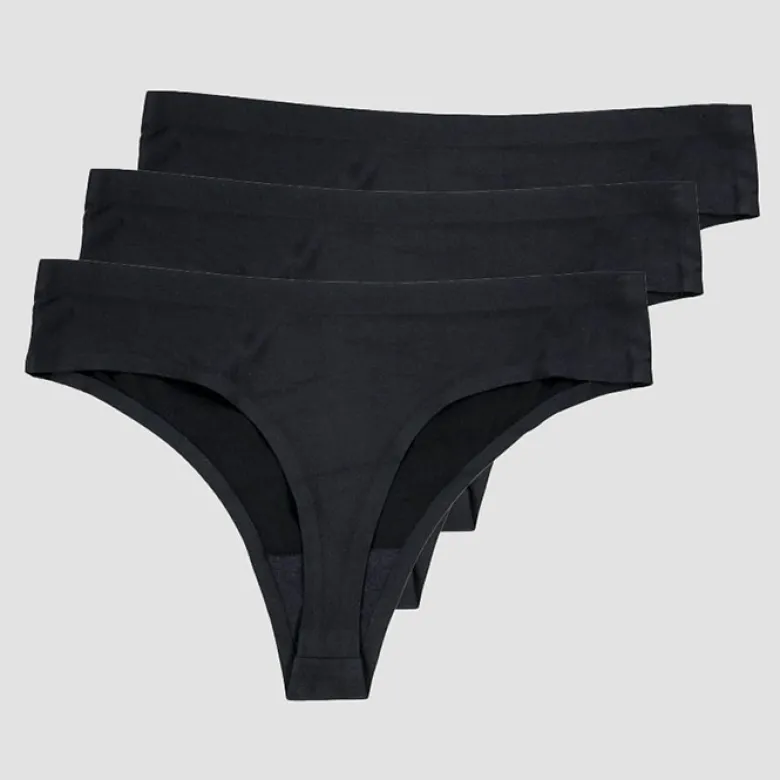 Invisible Thong 3-pack, Black