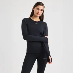 Jacquard LS Top, Black